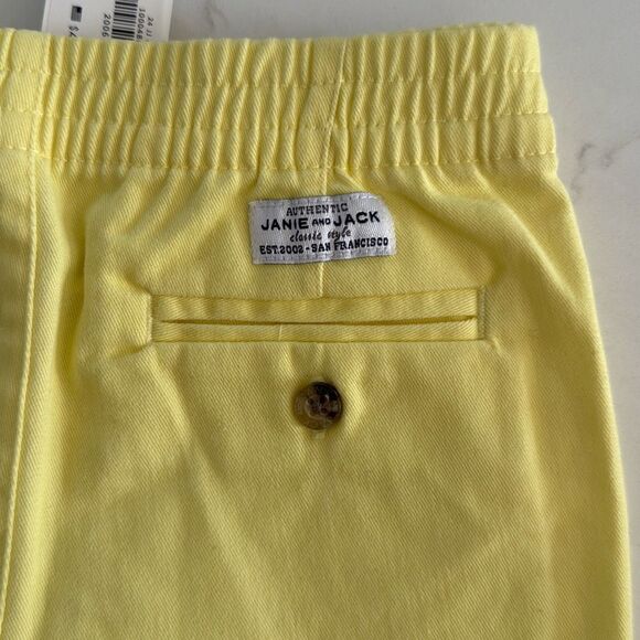 Janie and Jack The Twill Pull-On Short in Yellow Size 2T - Picture 6 of 6
